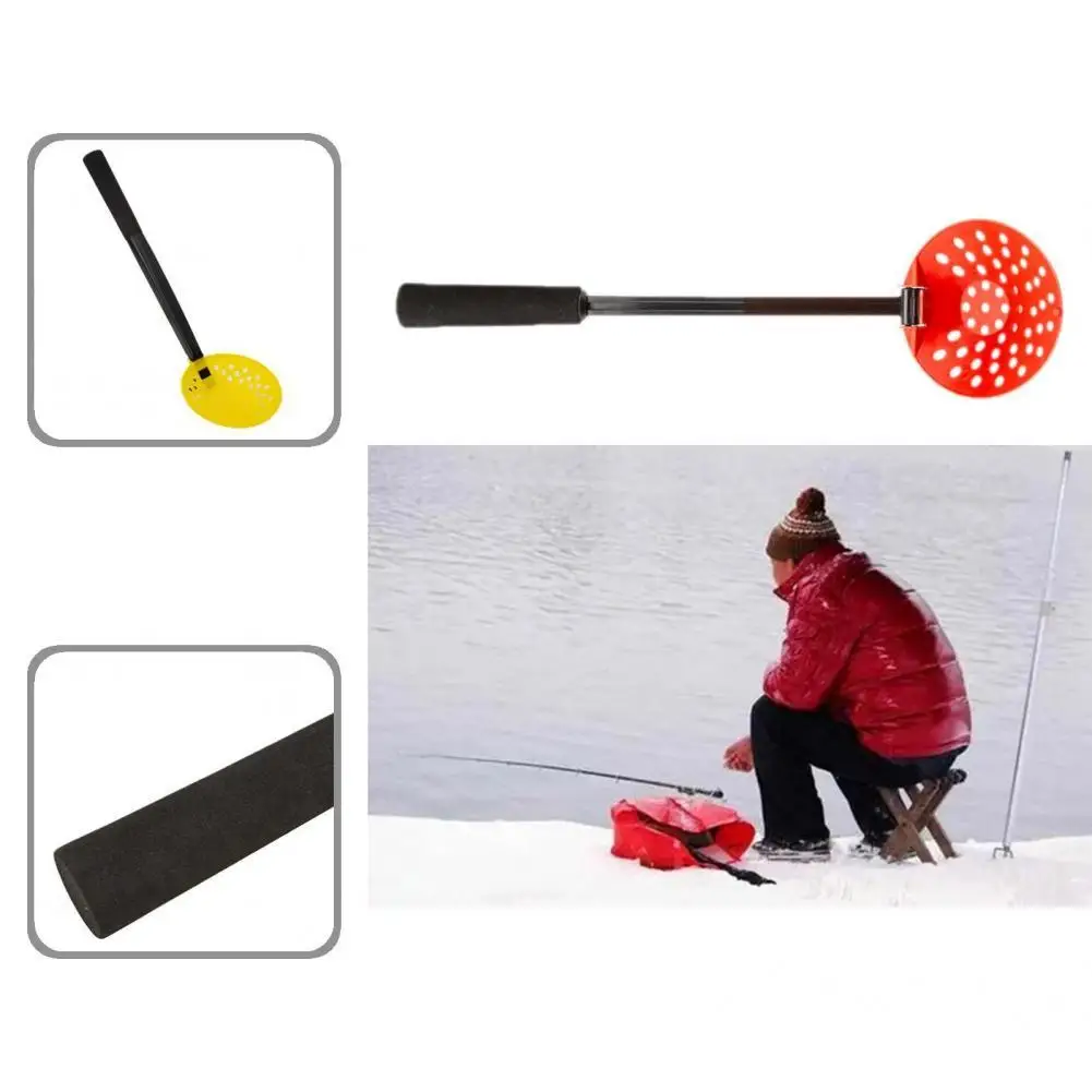 

Lightweight High Quality Anti-Slip Foldable Solid Ice Scoop Skimmer Foldable Ice Fishing Colander Solid for Outdoor