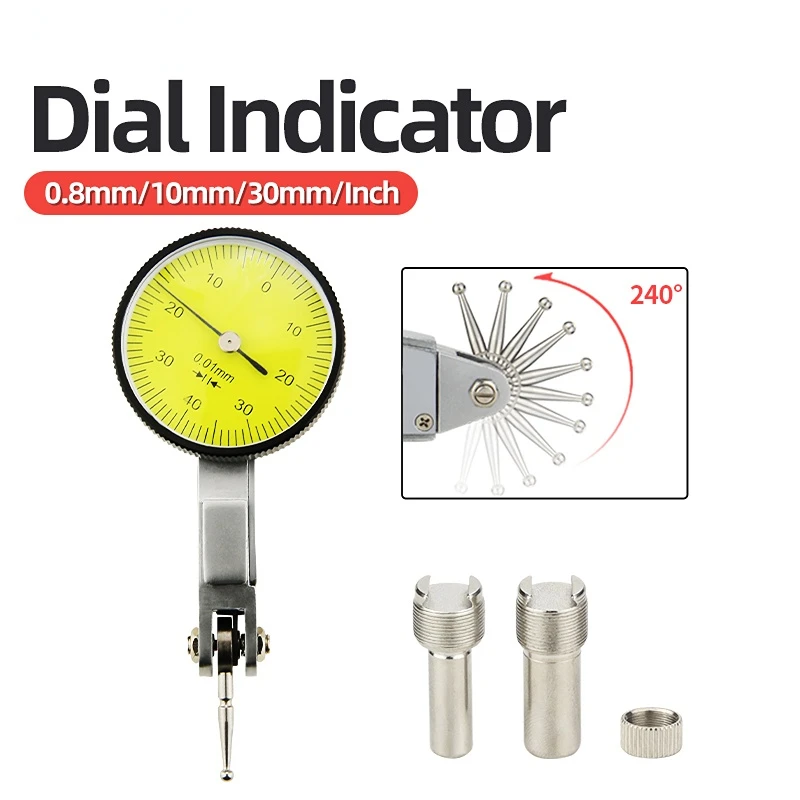 

Lever Dial Indicator With Measuring Probes Measuring Instruments Dial Bore Gauge Test Indicator Tool Micrometer Precision 0.01mm