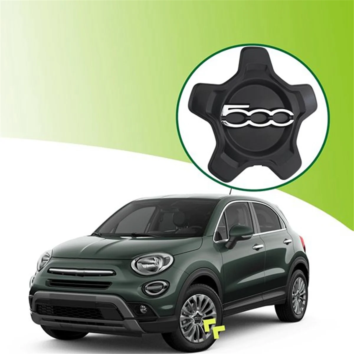 4 шт. крышка центрального колеса автомобиля для Fiat 500X 2016-2022 6AN68LXHAA пылезащитный