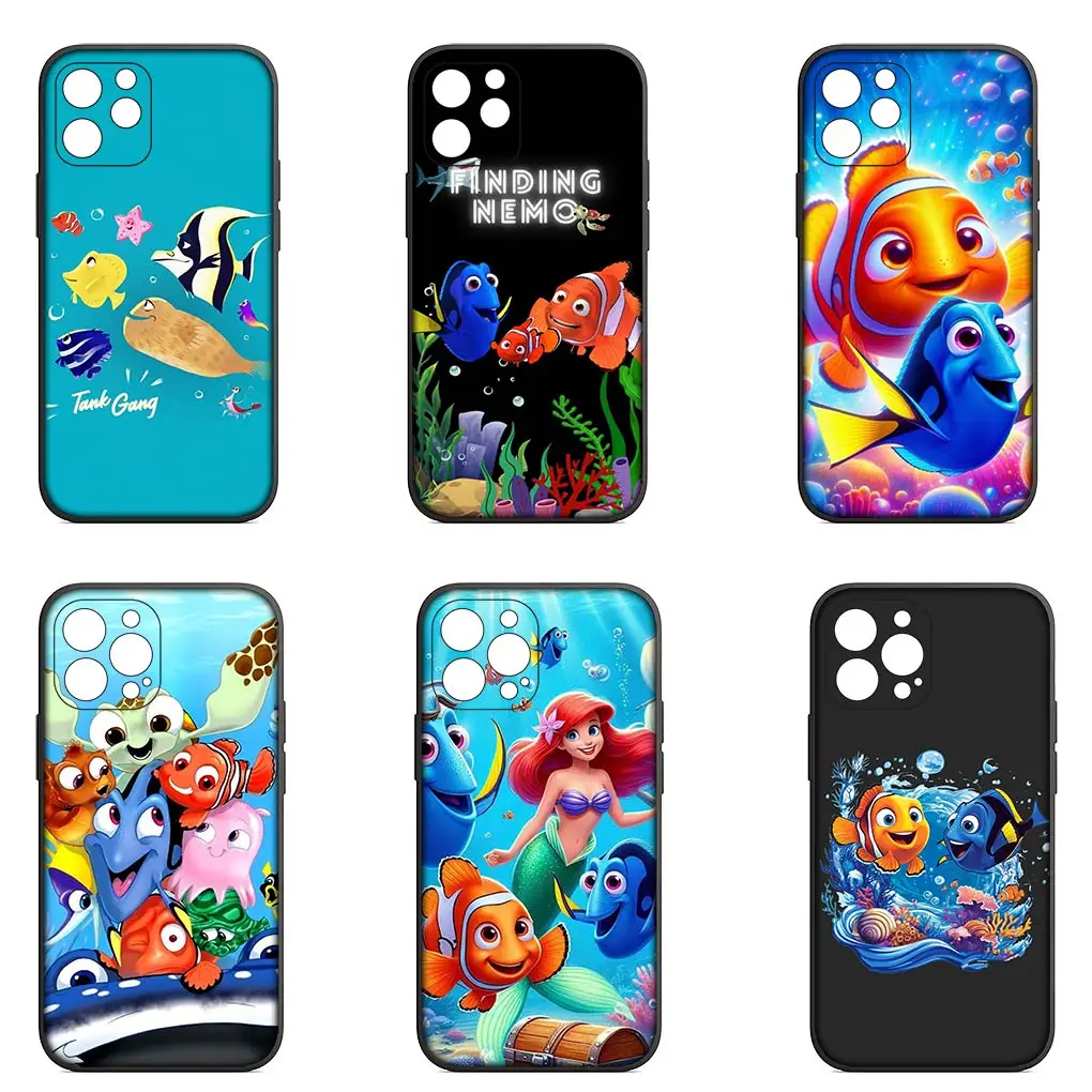 Чехол в виде поискок Немо марлина Дори мягкий чехол для Apple iPhone 15 14 Plus 13 12 Mini Pro Max +