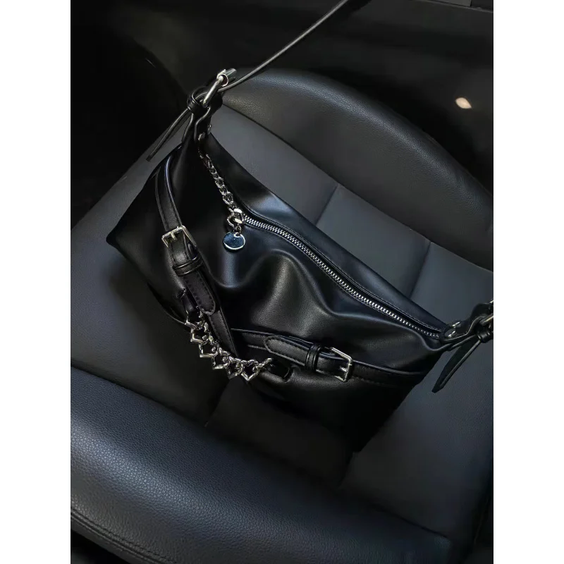 Fashion Designer Brand Bag Retro Casual Women Totes Shoulder Bags Female Leather Solid Color Chain Handbag for Women 2023 Summer