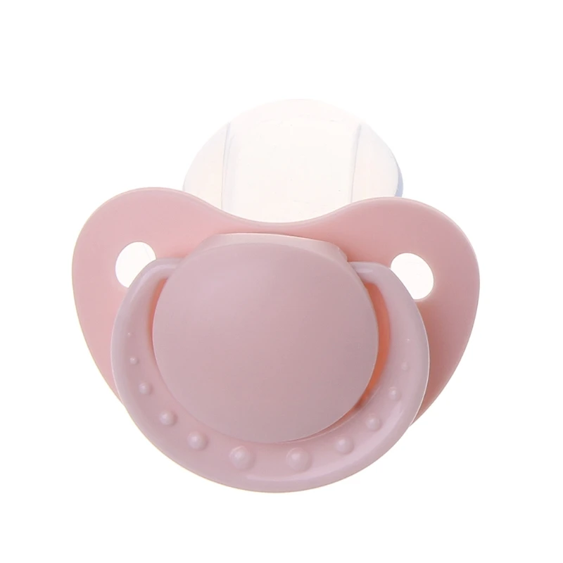 

Reduces Snoring Pacifier for Adult Babies with Large Handle Large Shield Food Grade Silicone Adult Pacifier Pure Color