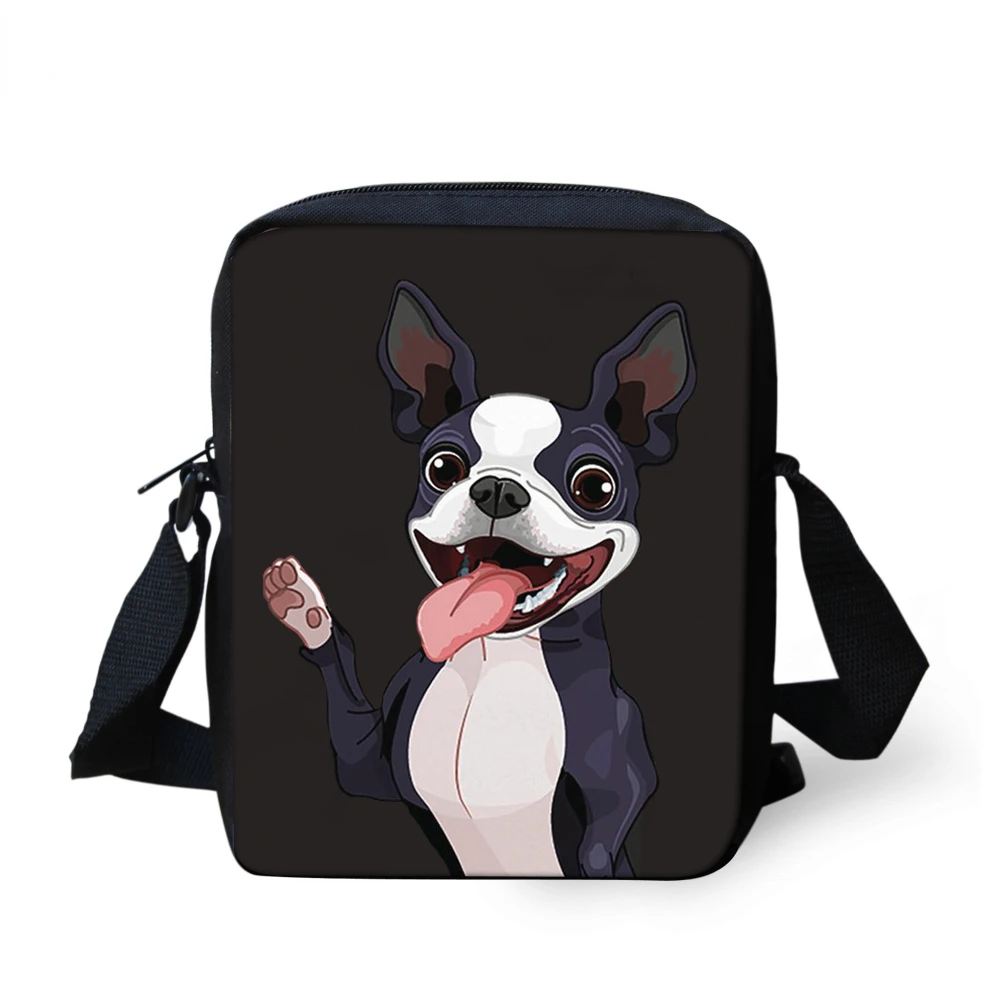 

Сумка-мессенджер HOMDOW Boston Terrier с принтом, Детская сумка через плечо для принцессы, сумка на плечо, изготовленная на заказ