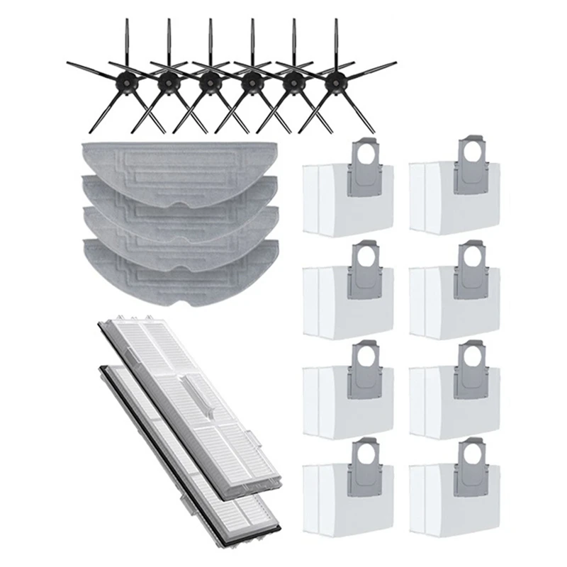 

For Roborock S8 Pro Ultra Accessories Side Brush Filter Mop Choth Dust Bags Vacuum Cleaner Parts