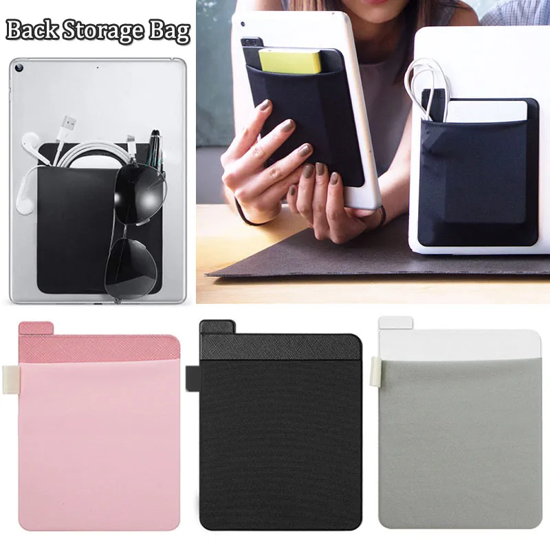 3M Sticker Wallet Pouch External Adhesive Laptop Back Mouse Sleeve Digital Hard Drive Carrying Case Storage Cover Bag Pocket