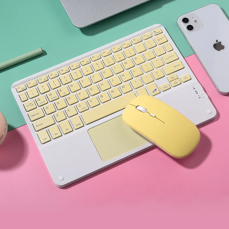 

Clavier Sans Fil Bluetooth Et Souris, Pour IPad Pro 2020 11 12.9 10.5 8e 7e Android IOS Windows Free shipping New Arrivals Sale