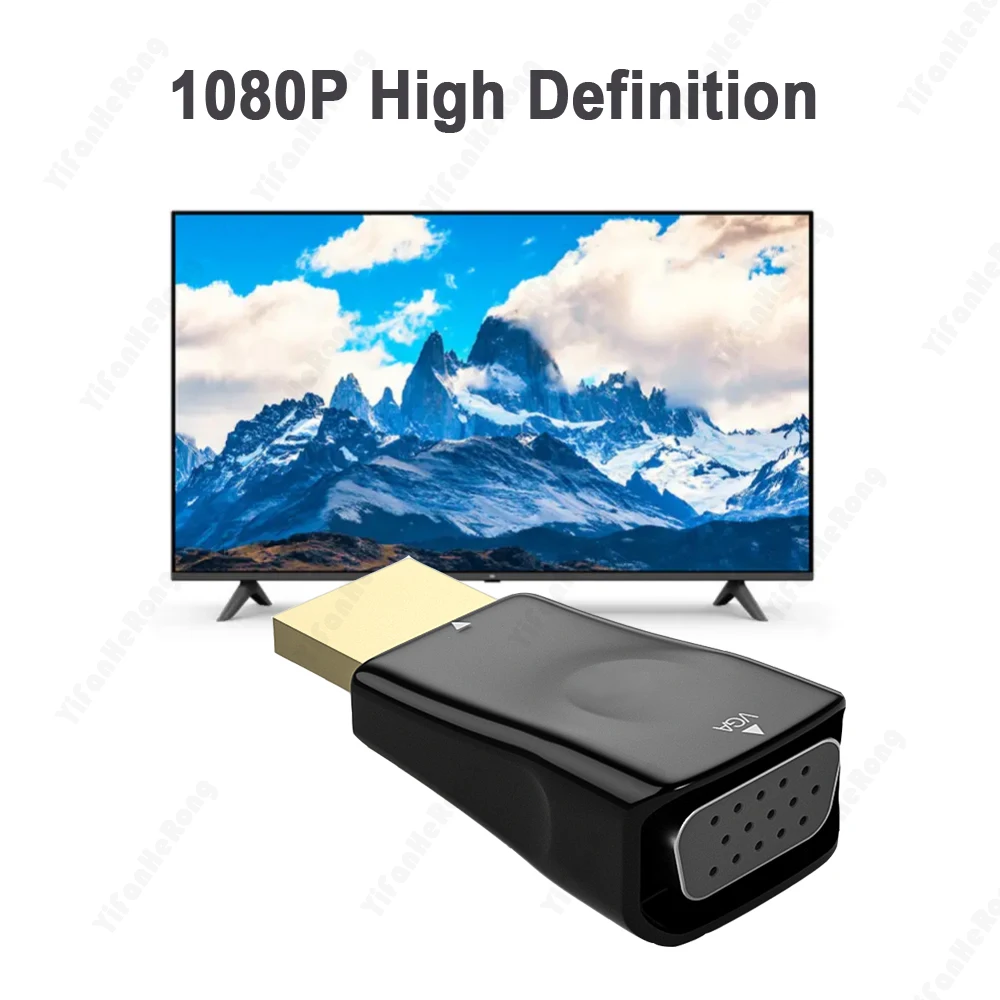 Адаптер hdmi-vga 1080P для Xbox PS4 ПК ноутбуков ТВ-приставок проекторов - купить по
