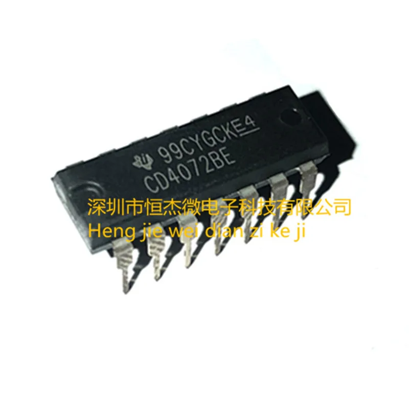 

10PCS/ CD4072BE imported original DIP-14 new logic chip or gate 4 input CD4072