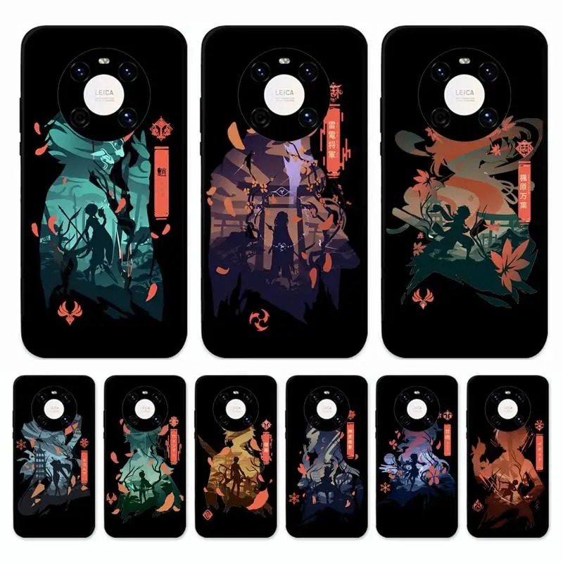 

Anime Genshin Impact Phone Case for Huawei Mate 20 10 9 40 30 lite pro X Nova 2 3i 7se