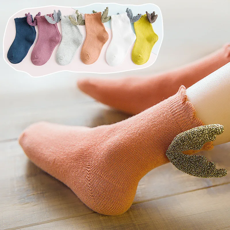 

New Baby Girls Knee High Socks Summer Autumn Cotton Socks Solid Candy Color Kids Toddler Short Socks For Children Baby Clothing