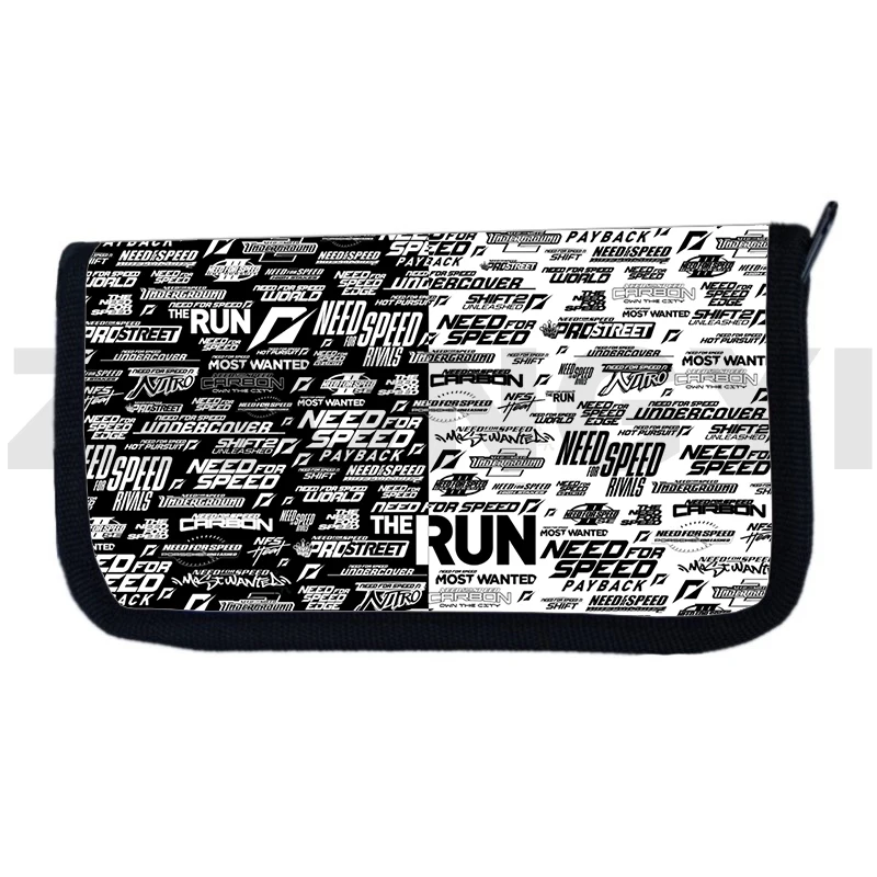 Винтажный кошелек на молнии для мужчин и женщин аниме NFS монетница подростков