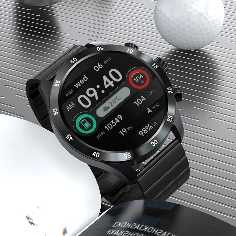 

Rollstimi Smart Watch Bluetooth Calling Blood Pressure Heart Rate Monitoring Smart Watch Men IP67 Business Wristband Android ios