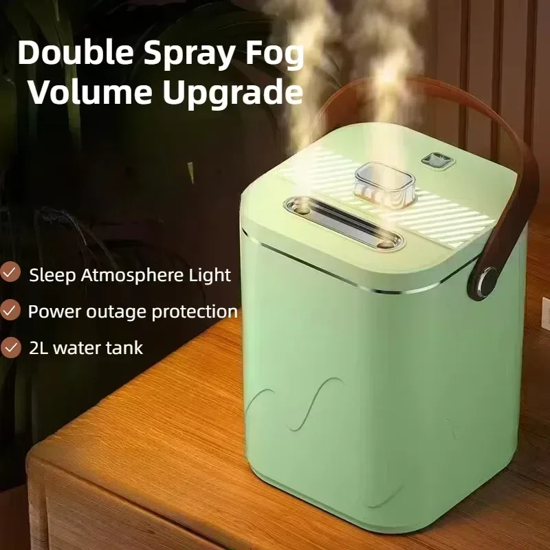 Портативный USB-увлажнитель большой емкости 1 8 л для измерения яркости Настольное