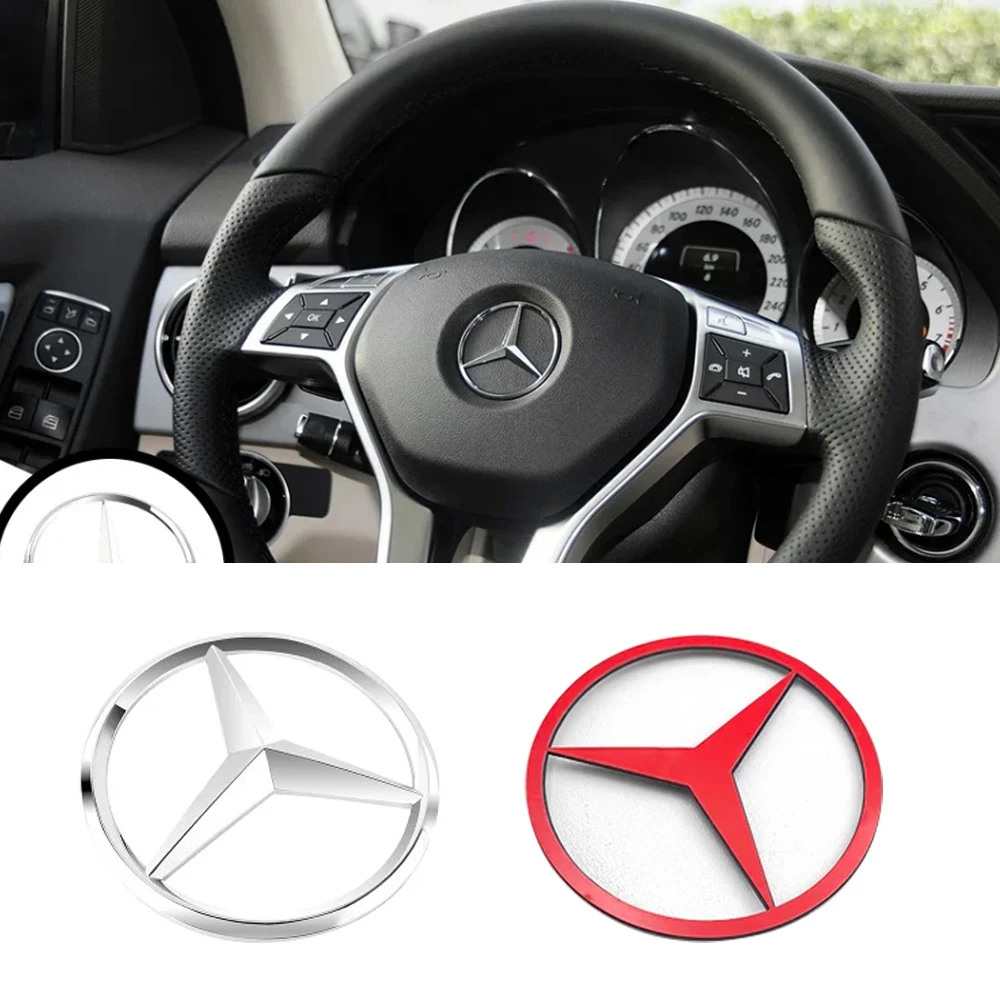 52 мм 57 ABS автомобильный руль логотип значок эмблема Стайлинг аксессуары для Mercedes