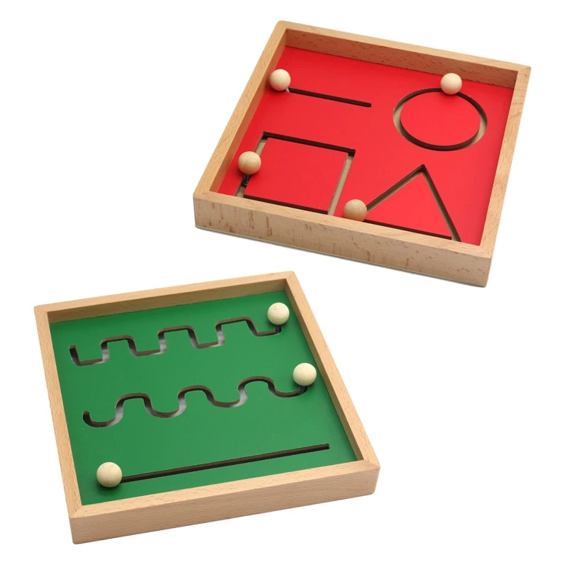 

Geometric Puzzle Board Toy Children Wood Writing Exercise Fine Motor Skill Toy