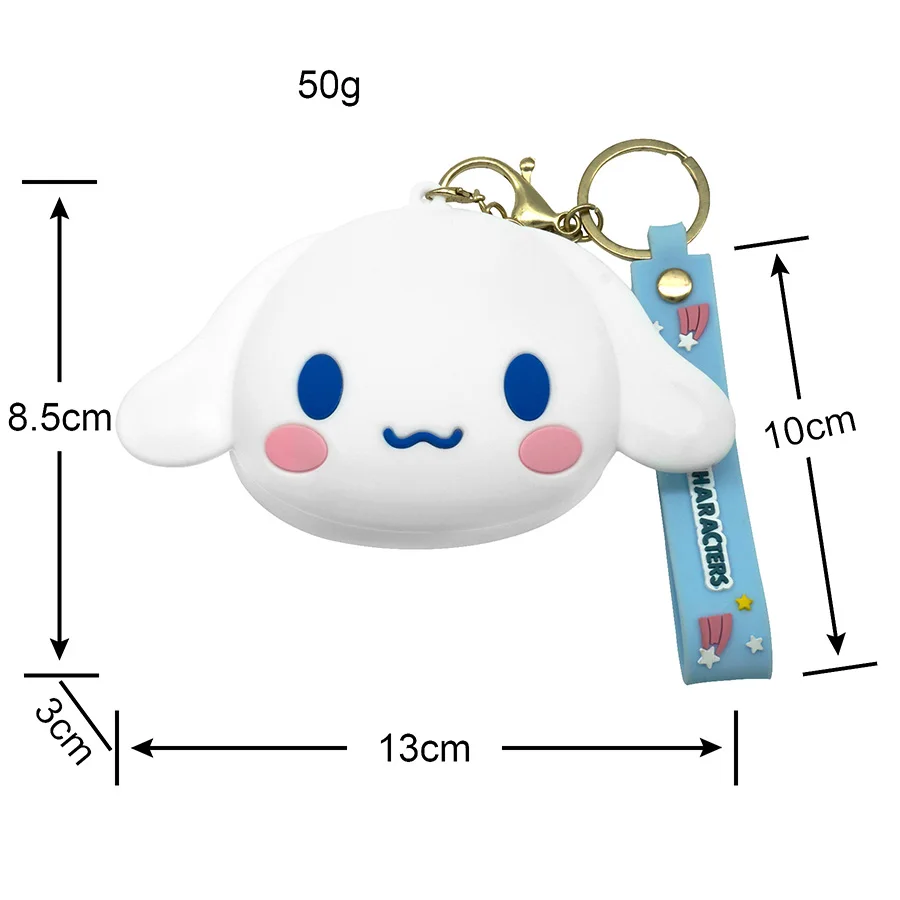 2023New Silica Gel Coin Purse Cartoon Anime Kawaii Mini Wallet Portable Pendant Keychain Money Bag