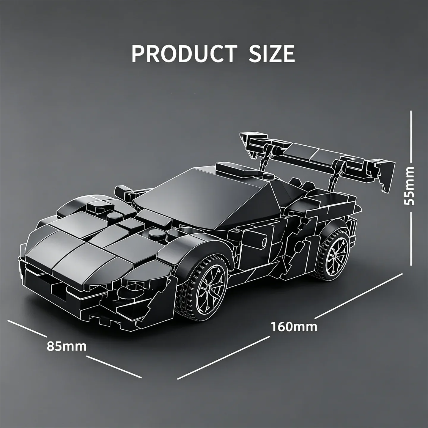 Конструктор MOC: Серия «Город» — Суперкар EVO, модель гоночного автомобиля P1, миниатюрная модель автомобиля, роскошный автомобиль «Синий шторм» (art.: 3920db98e6eeb) - 3920db98e6eeb