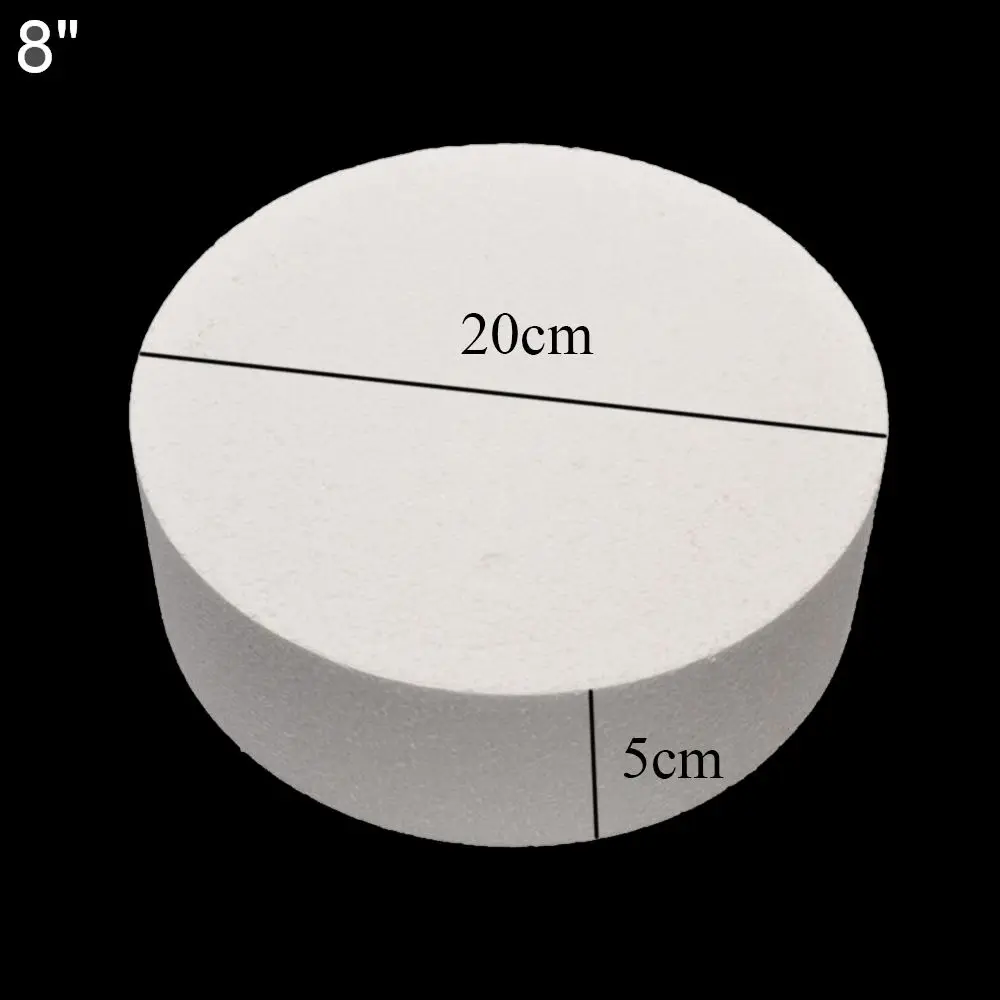 

4/6/8 дюймовая круглая форма для торта из пенопласта, модель для самостоятельной сборки, полистирол, пенопласт, кухонные аксессуары, Цветочный декор, украшение для торта