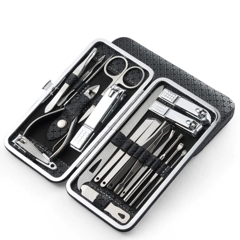 

Stainless Steel Manicure Set Professional Nail Clipper Kit of Pedicure Tools Ingrown ToeNail Trimmer