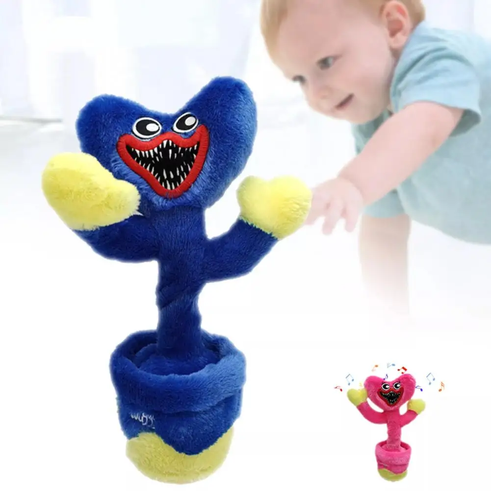 

Colorful Soft Plush Poppy Playtime Doll Singing Dancing Potted Shape Tabletop Decoration Interesting Educational Toys For Kids