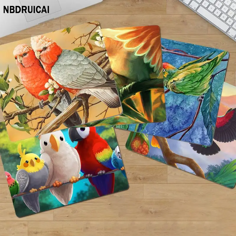 Животное птица попугай анимация утолщенный коврик для мыши игровая клавиатура