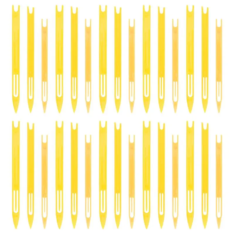 

40pcs Plastic Weaving Fishing Netting Needle Mending Repair Net Line Shuttles Equipment Accessories Repairing Tools Random Color