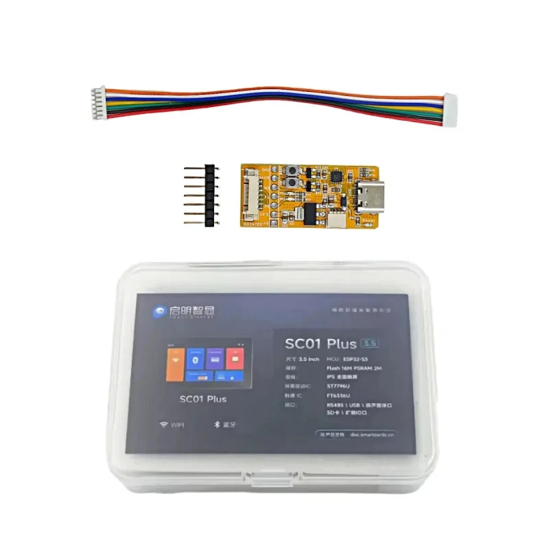 WT32-SC01 Plus ESP32 ЖК-дисплей с TFT-экраном 3,5 дюйма, 480 x 320, 16 МБ Flash, без инструментов для отладки (art.: 3920dac6739cc) - 3920dac6739cc