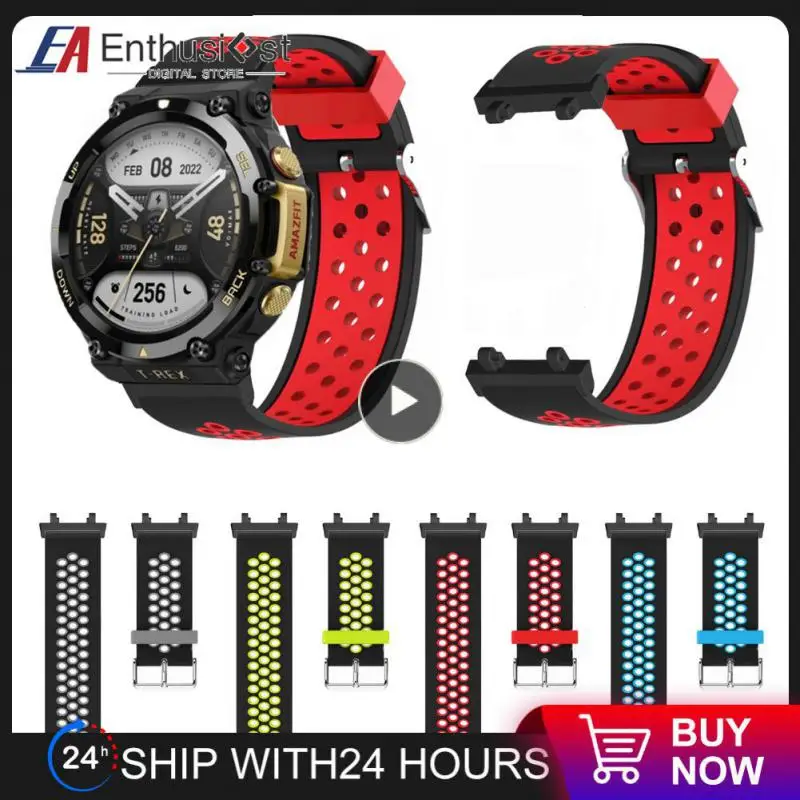 

Breathable Sport Band Smartwatch Sport Strap Softness Replacement Watchband Smartwatch Silicone Runnber Strap Watch Accessories