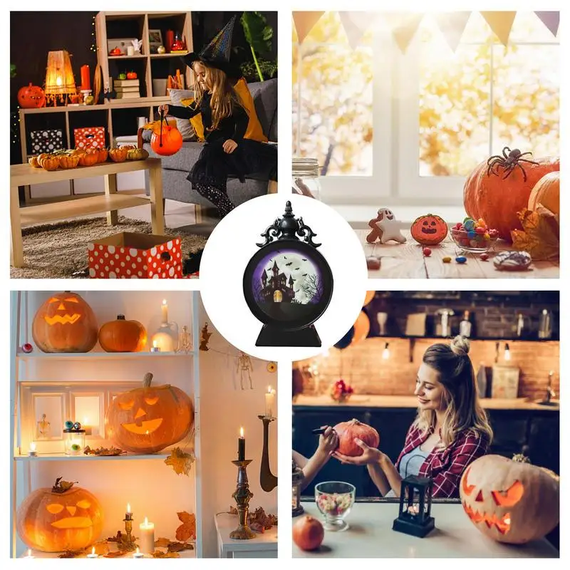 Фонарь для Хэллоуина декоративный меняющий цвет тыквы