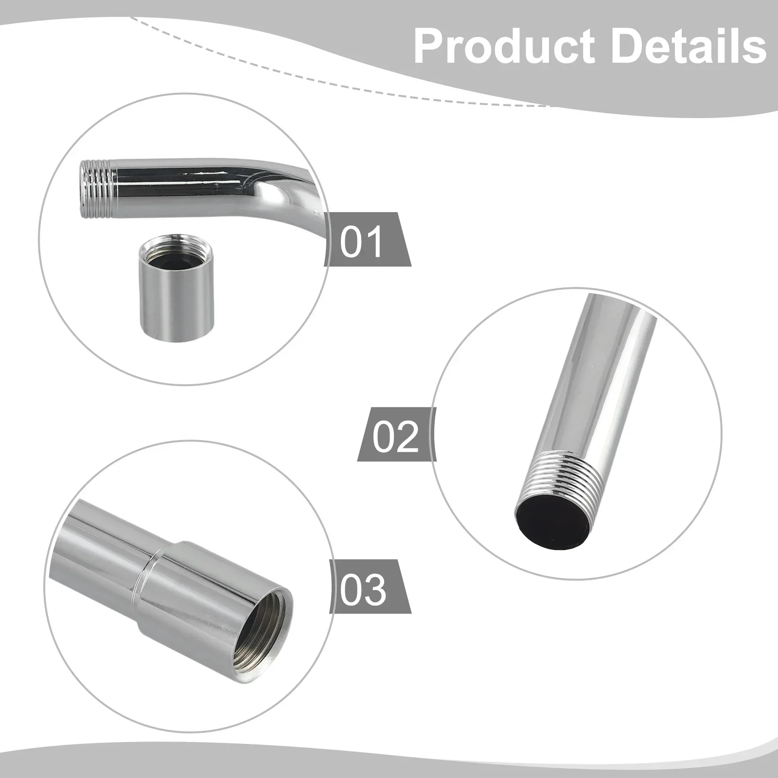 Прочная высококачественная практичная удлинительная труба для душа