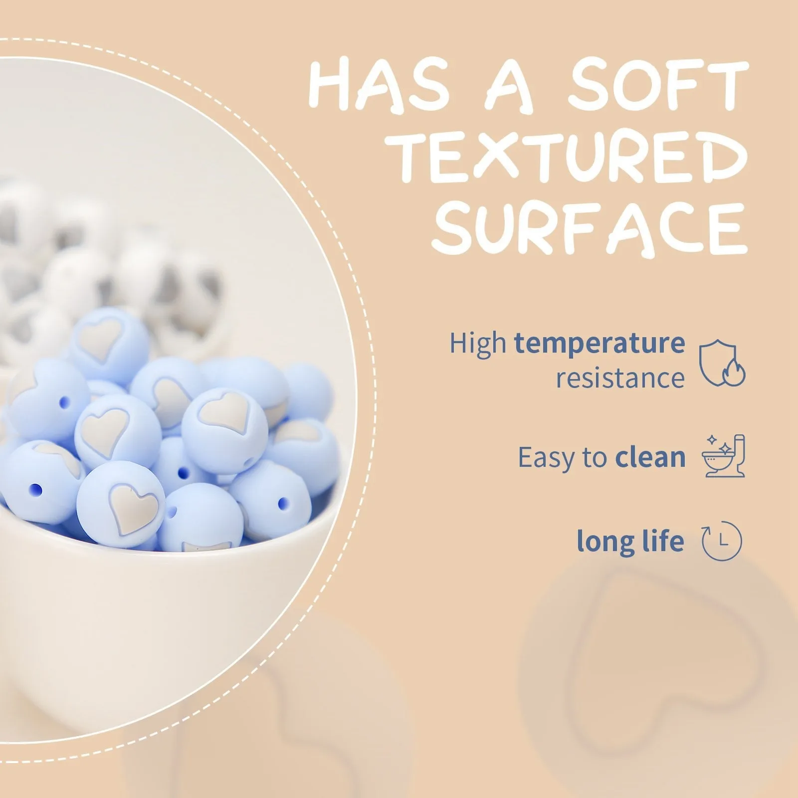 100 шт. детский силиконовый Прорезыватель для зубов 14 мм без бисфенола