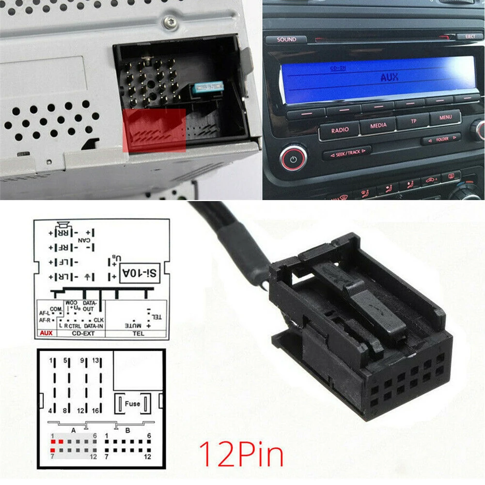 

Aux кабель беспроводной Bluetooth адаптер 100 см 12Pin аксессуары модификация