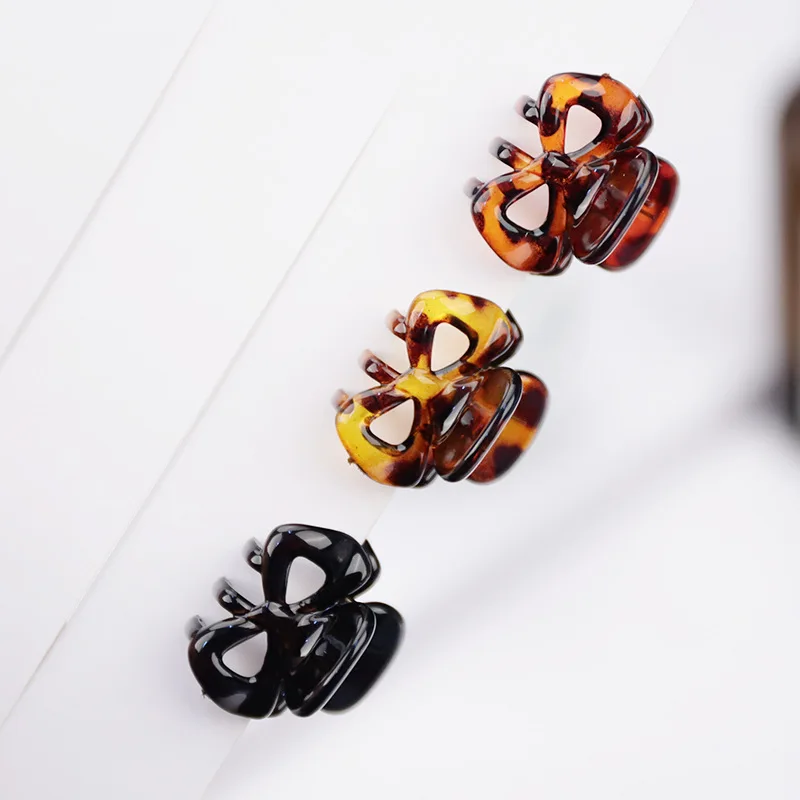 6 шт./компл. маленькие заколки-крабы для волос женские пластиковые девочек мини
