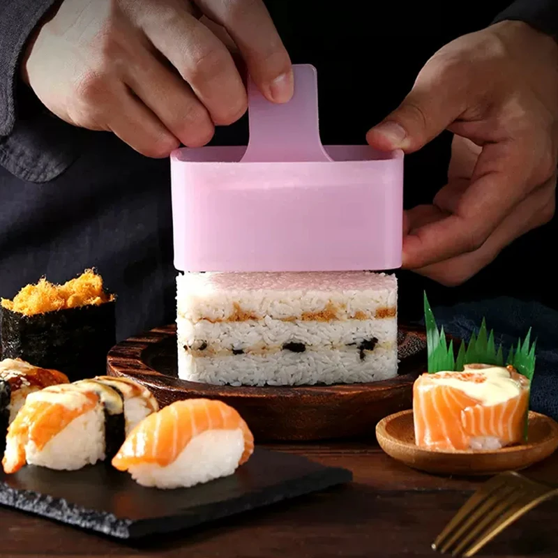 

1 Pcs Spam Musubi Mold Non Stick Rectangular Sushi Maker Set DIY Sushi Rice Ball Kitchen Musubi Maker Onigiri Press Cooking Help