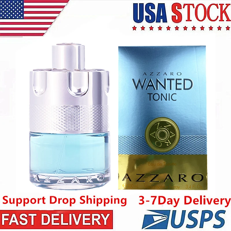Free Shipping To The US In 3-7 Days Azzaro Wanted Tonic Perfumes Men Lasting  Natural Spray Gentleman Parfum Atomizer Fragrances