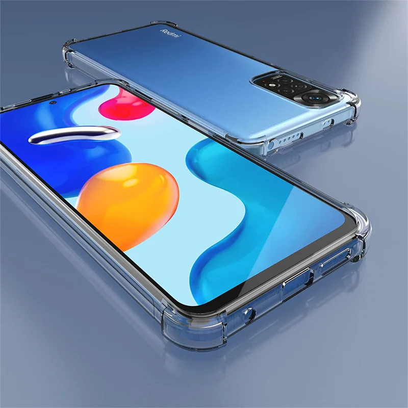 

Silicone Airbag Case for Redmi Note11/11S 4G 6.43" Soft Shockproof Clear Phone Cases Redmi Note 11S Cover Xiaomi Note 11 S Case