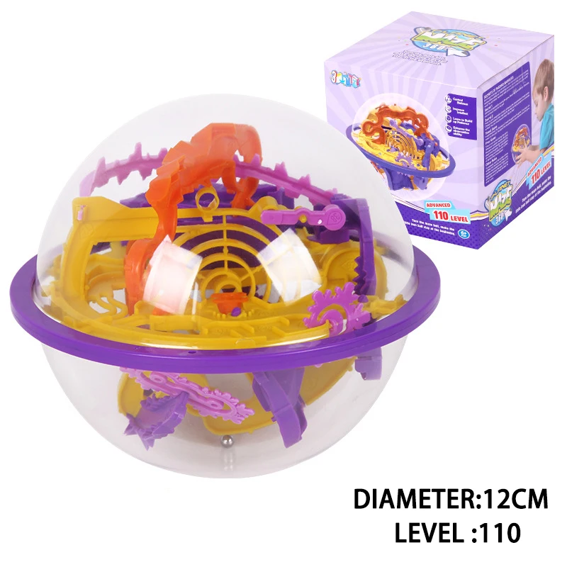 Новый 3D пазл волшебный лабиринт с шариком 110 уровня интеллект Мраморная