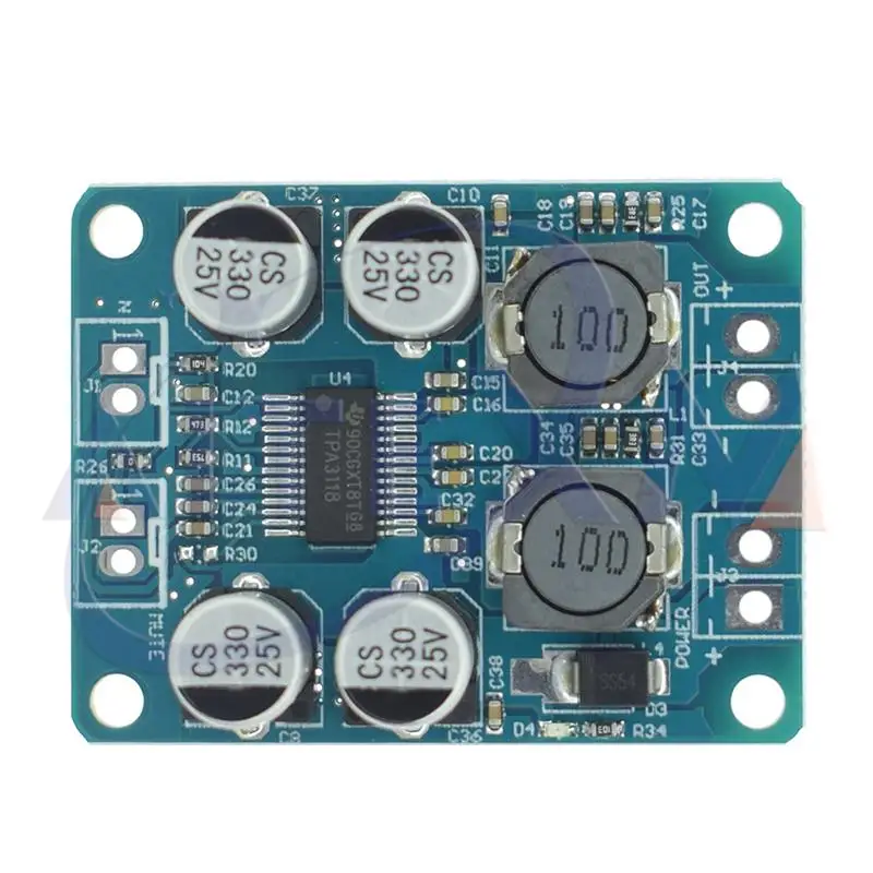 TPA3118 60 Вт плата цифрового аудио усилителя мощности 12В 24В PBTL моно модуль усилителя мощности для автомобиля высокая мощность низкая Замена TPA3110