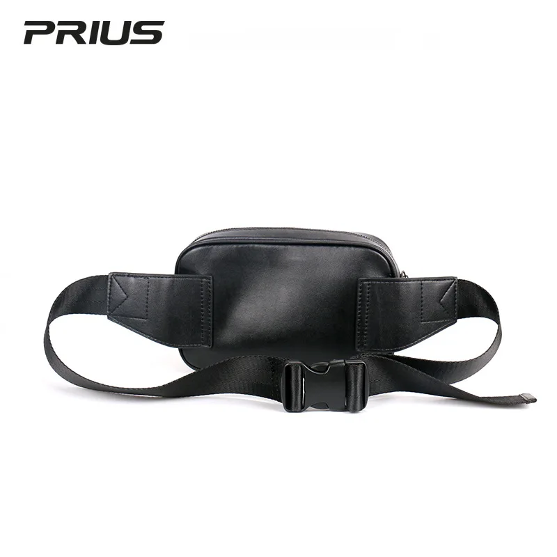 Men's Pockets Woven Leather Small Chest Pack Youth Bag Multi-Function Storage Bag Brand Design New Fashion Mobile Phone Bag