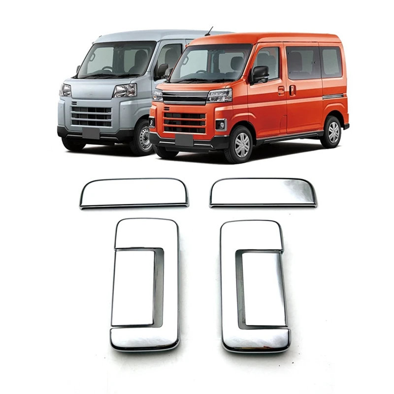 4 шт. хромированная накладка на дверную ручку для автомобилей Daihatsu ATRAI/HIJET 2022 +