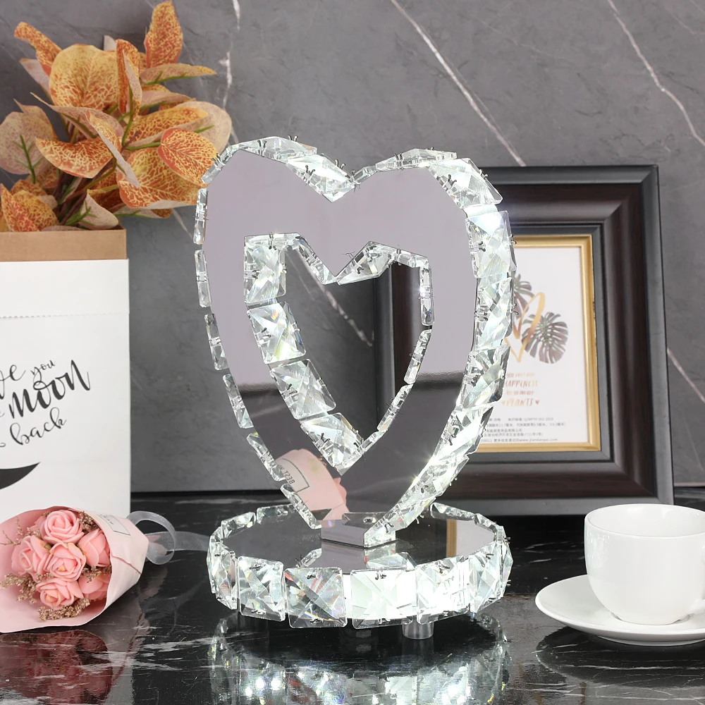 

Кардиоидная настольная лампа 22 Вт, прикроватная лампа для обеденного стола, гостиницы, ресторана, паба, настольные лампы из искусственных кристаллов, украшение для дома, настольное украшение