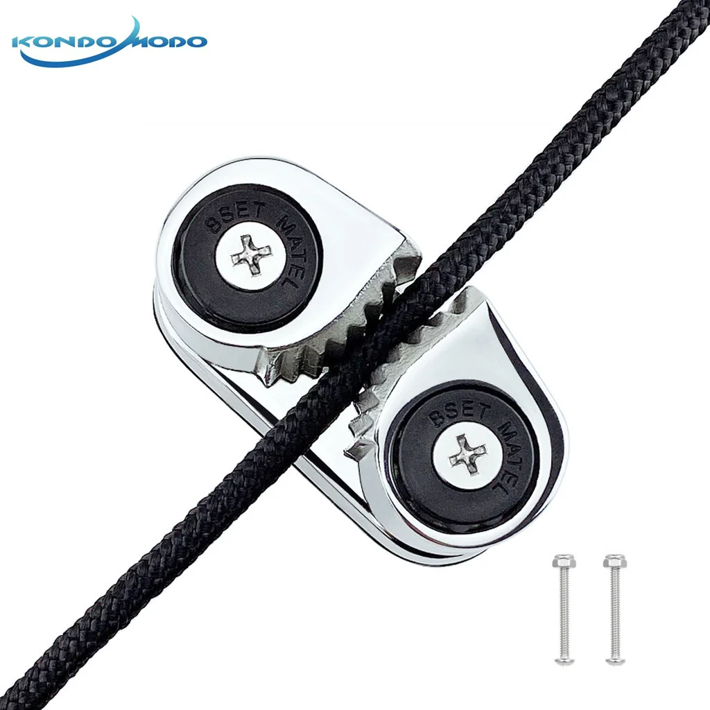 

SS 316 2 Row Ball Bearing Cam Cleat Pilates Equipment Marine Boat Fast Entry Rope Wire Fairlead Sailing for Boat Accessories