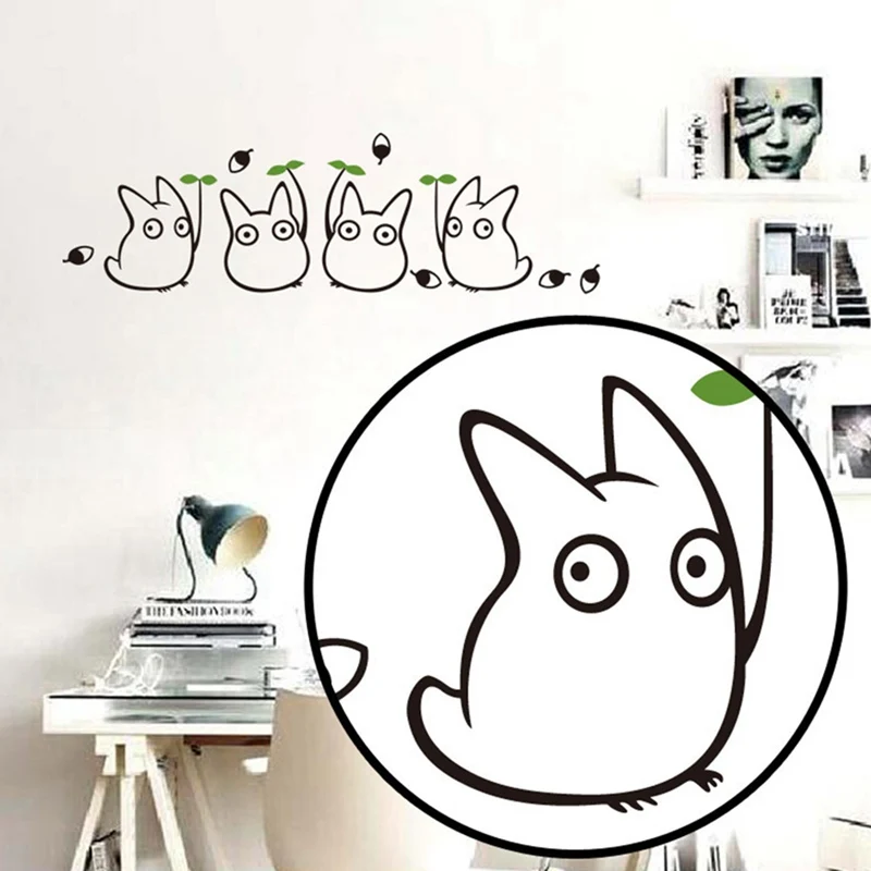 

20CM Vinyl Mural Sticker Wall Decal Cute Cartoon Cat Wall Sticker for Kids Home Bedroom Wallpaper Art Applique Decor