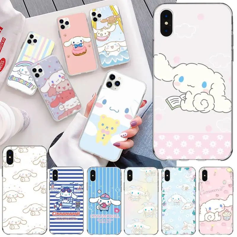 

Cinnamoroll babyCinnamoroll Phone Case For iphone 13 12 11 Pro Mini XS Max 8 7 Plus X SE 2020 XR Silicone Soft Cover