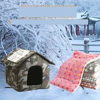 outdoor cat house stray cat cat house pet cat litter in winter to keep warm simple rainproof outdoor waterproof dog