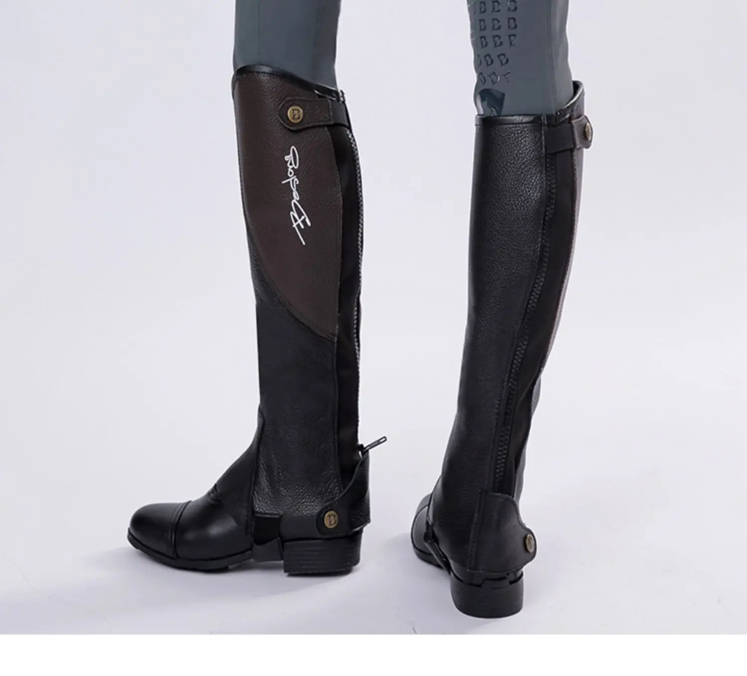 Высококачественные полу-чапы полностью из мягкой коровьей кожи сращивающиеся