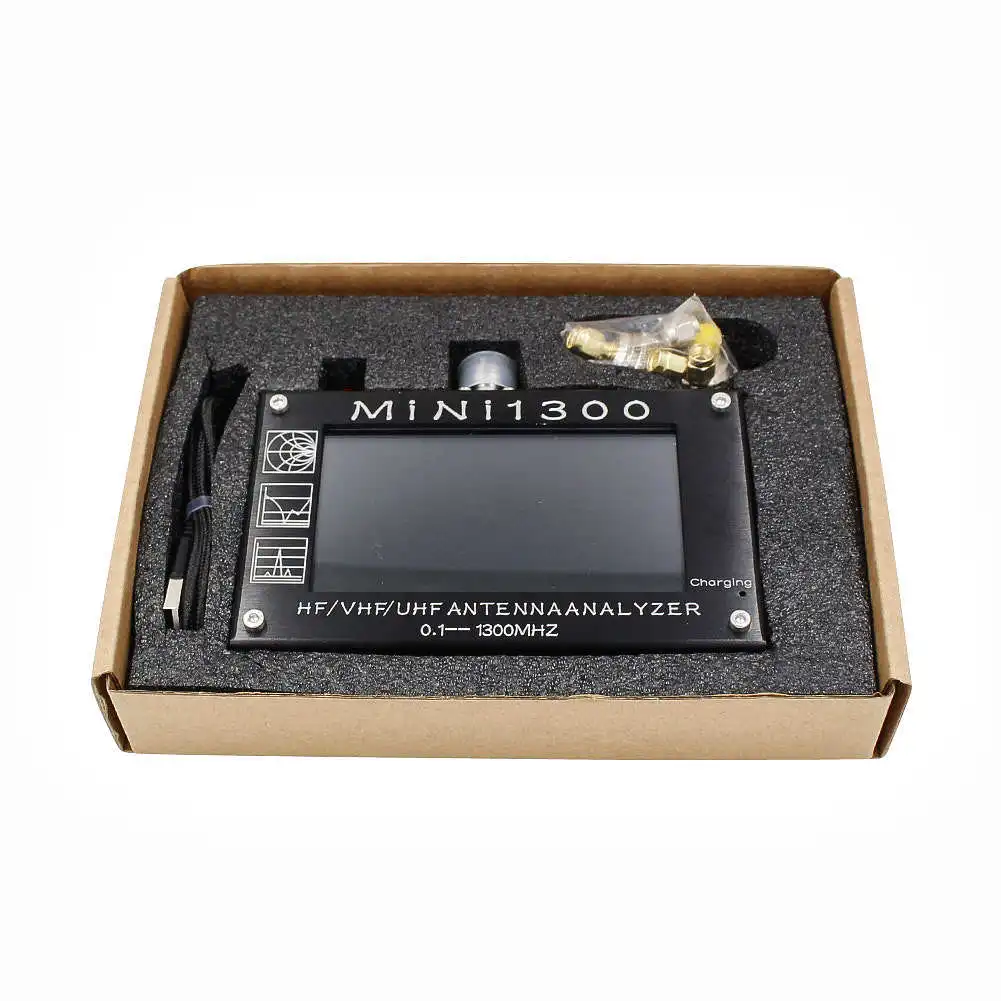 Анализатор антенны Mini1300 HF/VHF/UHF 0 1-1300 МГц с 3 5-дюймовым сенсорным ЖК-дисплеем TFT