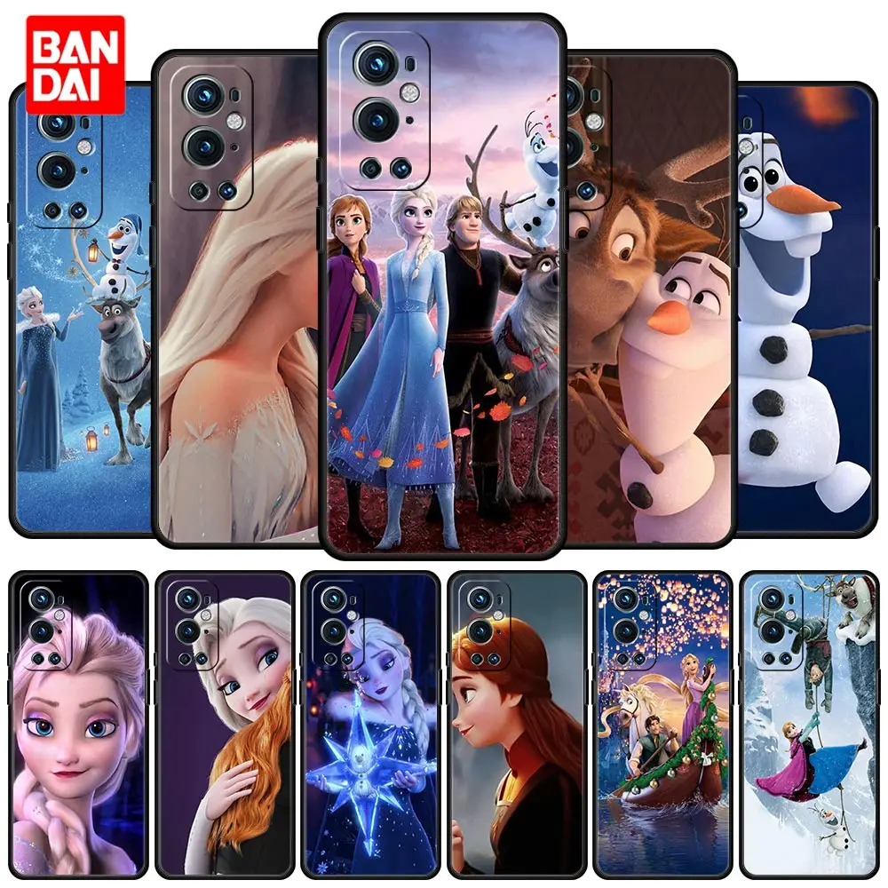 

Cover Case for Case for Oneplus 9 10 Pro 8 8T 9R Nord 2 N100 N10 CE N200 5G Full Japan Style Disney Queen Elsa Frozen Cartoon