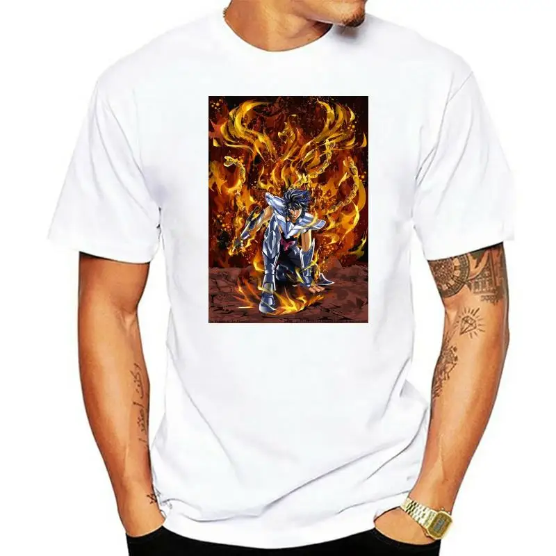 

Ikki Phoenix Saint Seiya Classic Anime Manga T Shirt Black Basic Tee