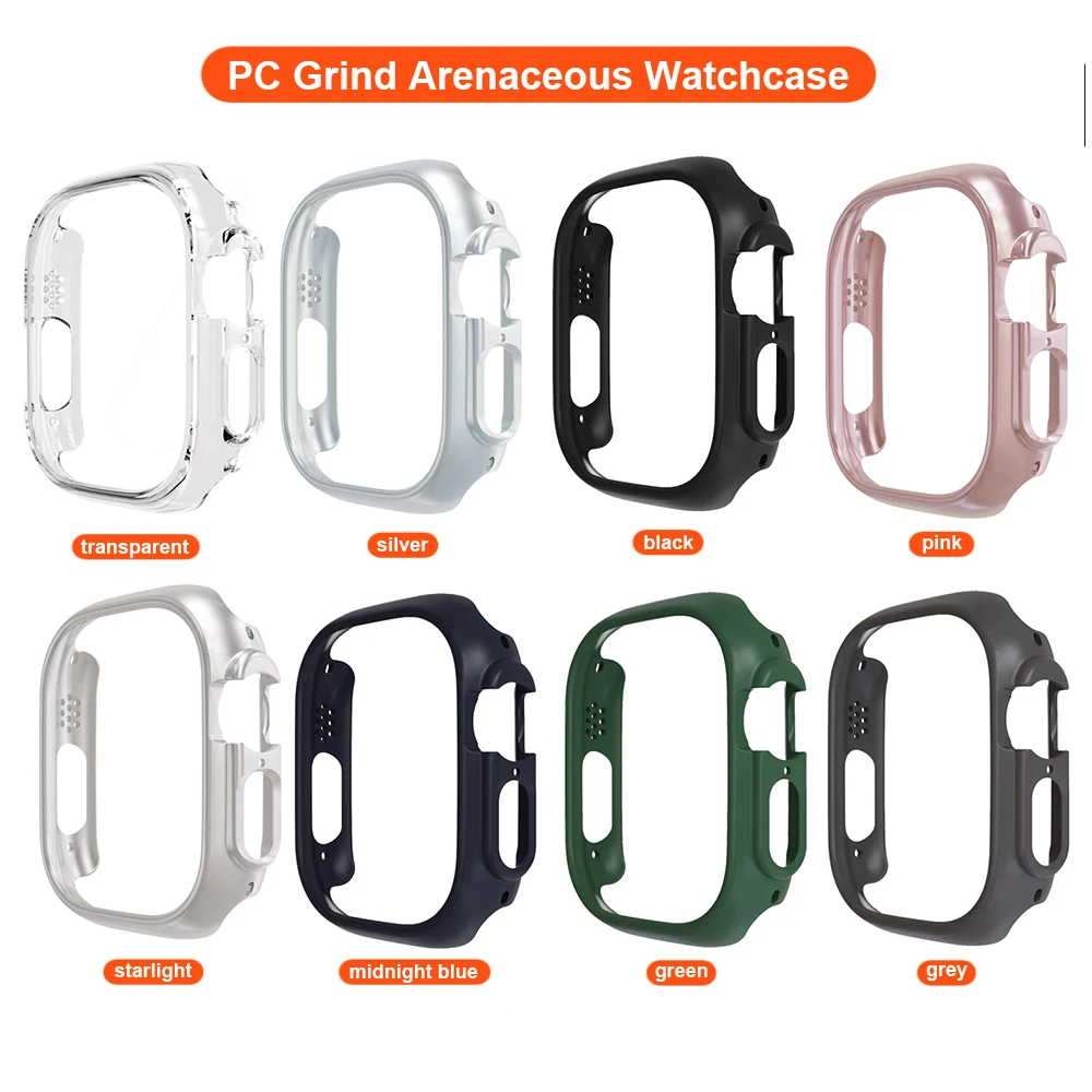 Cover For Apple Watch Ultra case 49mm Protector for iWatch Series 7 8 41 mm 41mm 45mm Plastic Hard PC bumper Watch Cover Frame